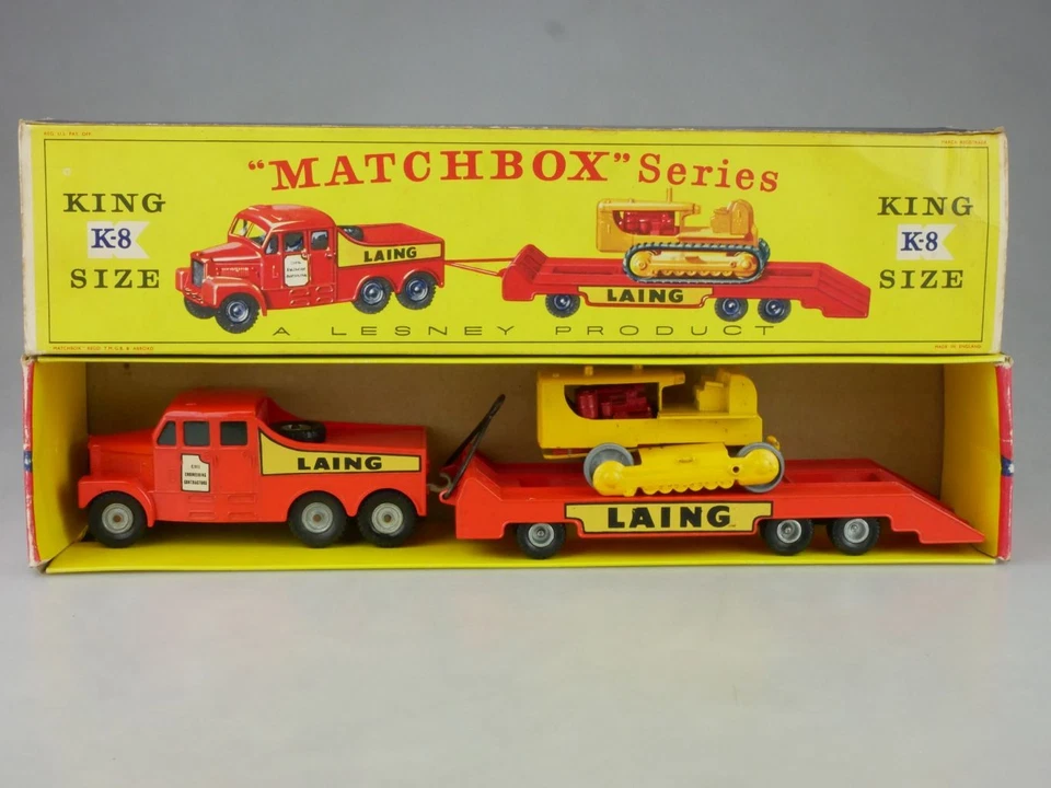 Trattore K-08A Scammell Prime Mover & Caterpillar - 81442 Matchbox King Size Lesne - Immagine 1 di 4
