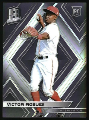 2018 Panini Spectra Victor Robles Silver Prizm Rookie #74 - Image 1 of 2
