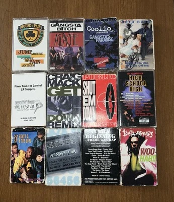 Rap Hip Hop 12 Cassette Lot Public Enemy Geto Boyz Apache Craig Mack Coolio - Image 1 of 4