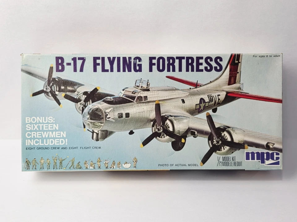 VINTAGE MPC B-17 FLYING FORTRESS MODEL KIT UNUSED IN BOX NICE!!! - Image 1 of 4