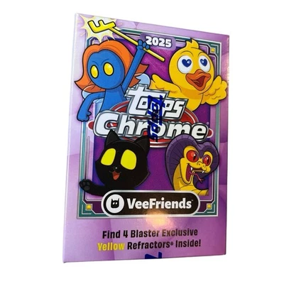 2025 Topps Chrome VeeFriends Trading Cards Factory Sealed Blaster Box ~ 8 Packs - Image 1 of 4