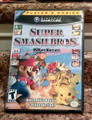 Super Smash Bros Melee Nintendo GameCube Complete in Box, Tested Working - Image 1 of 3