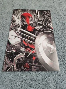 DEADPOOL KILLS THE MARVEL UNIVERSE #1 JOHN GIANG B & W C2E2 Secret Drop Signed  - Picture 1 of 11