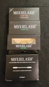 Moxie Lash 3 Pairs Reusable Magnetic Lashes Sassy, Money & Baddy Lash +Swabs + - Picture 1 of 10