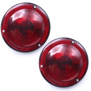 12V Red Rear Combination Tail Light For Jeep Willys CJ3 CJ5 CJ6 1945 - 1975 - Picture 1 of 9