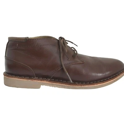 Kenneth Cole New York Real Deal Crazy Horse Marrón Chukka Botas Zapatos Juveniles Talla 4 Foto 1 de 4