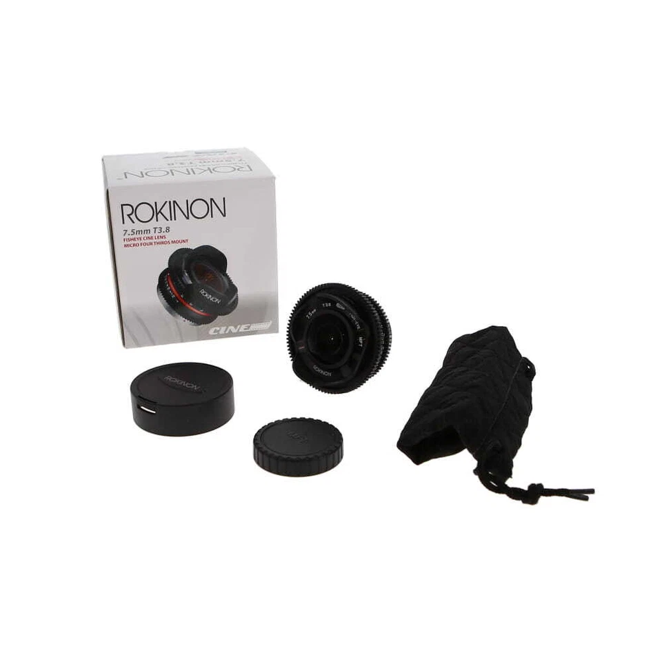 Rokinon Cine 7.5mm T3.8 Fish-Eye UMC (DS) Manual Lens for MFT - (LN) - Image 1 of 4