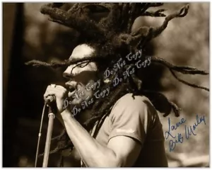 Bob Marley Signed Photo Singer Legend Super Star Icon Reggae Rastafari 5x7 Rp - Picture 1 of 1