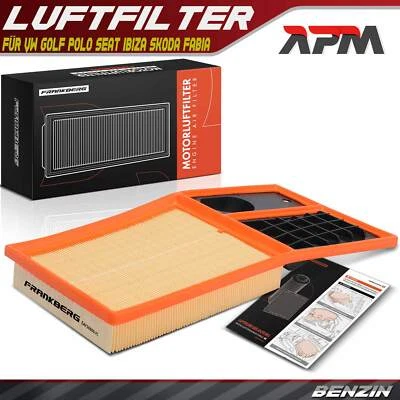 Luftfilter Filter für VW Golf 5 6 Polo 9N 6R Seat Ibiza 3 Skoda Fabia 1.4 1.6 - Bild 1 von 4