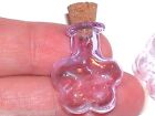 1 Glass Purple Flower star Potion Pendant necklace charm small color Bottle NEW