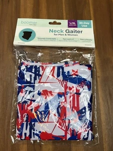 Boomer Naturals Halsgamasche für Herren & Damen Größe L/XL rot weiß und blau - Bild 1 von 3