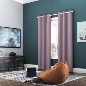 Panel de cortina superior ojal púrpura apagón ONE Sun Zero MILES tamaño 40"x 63" de largo - Imagen 1 de 4