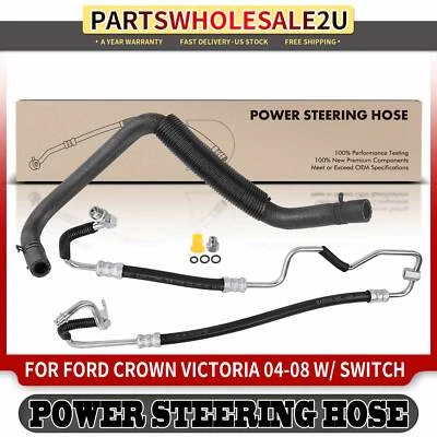 Conjunto de manguera de presión y depósito de dirección asistida para Ford Crown Victoria 2004-2008 Foto 1 de 4