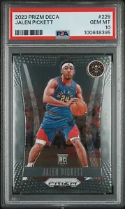 2023 Panini Prizm Deca Jalen Pickett #225 PSA 10 - Picture 1 of 2