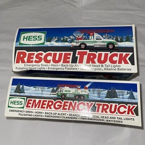 Lote de camión de rescate Hess 1994 y camión de emergencia 1996 escalera nueva caja - Imagen 1 de 13