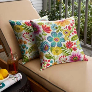 Watch Hill Multicolor Floral Indoor/ Outdoor Knife Edge Pillow by Havenside - Picture 1 of 15