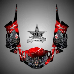 Polaris RZR 1000 XP Wrap Graphics Decal TMW Sidewinder Door Guardian Red - Bild 1 von 1