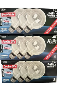 9 Ct Pack (3x3)  Bath & Vanity Indoor Lighting 40w G25 Feit - Picture 1 of 6