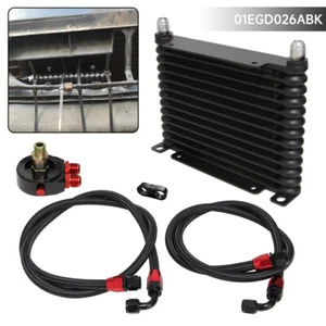 Universal 32mm Oil Cooler 13 Row AN8 Filter Adapter Hose Kit track / race car - Picture 1 of 10
