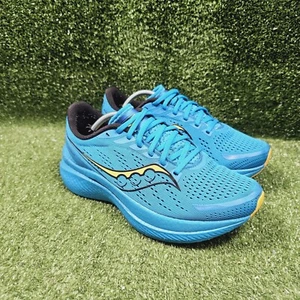 Saucony Endorphin Speed 3 Blue Yellow Athletic Running Sneakers Womens Size 9 - Picture 1 of 12