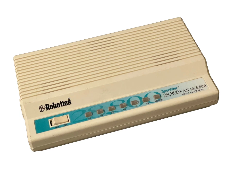 US ROBOTICS 28,800FAX MODEM 28.800 V.32 bis SPORTSTER NO POWER ADAPTER UOS - Image 1 of 3