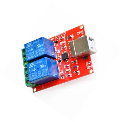 1PCS New  5V USB Relay 2 Channel Programmable Computer Control For Smart Home  - Image 1 of 2