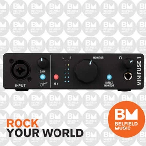 Arturia Minifuse 1 USB Audio Interface 1 in/ 2 out - Black - Belfield Music - BM - Picture 1 of 4