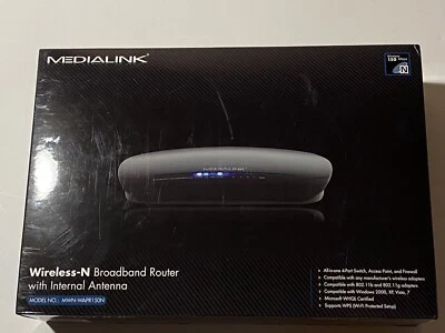 Medialink MWN-WAPR150N 150 Mbps 4-Port 10/100 Wireless N Router - Image 1 of 4