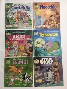 Vintage Disney Storyteller Read Along Lot BOOKS ONLY 6 Titles NO TAPES - Picture 1 of 8