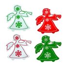 Small Bell Christmas Angels Decoration Women with Trumpet Snowflakes Decor