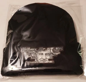 Mens Cesar Chavez Aztec Huelga Bird Chicano Lowrider Hat Beanie Black - Picture 1 of 1