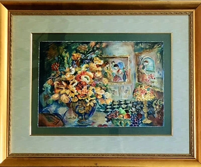 Serigrafia à prova de impressora Sevitt Francis Francis Room detalhada à mão e assinada 23/25 - Imagem 1 de 4