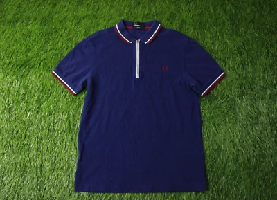 FRED PERRY ORIGINAL HOMBRE INFORMAL MANGA CORTA CREMALLERA POLO JERSEY TALLA M MEDIANO Foto 1 de 4