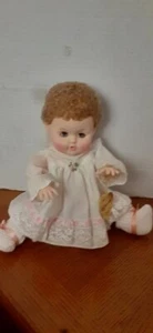 VINTAGE 14" EFFANBEE BABY DOLL ORIGINAL CLOTHES TAG VNC - Picture 1 of 5