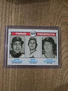 1979 Topps #709 Twins Prospects Sam Perlozzo/Rick Sofield/Kevin Stanfield NM-MT+ - Bild 1 von 2