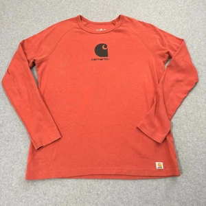 Carhartt For Women Long Sleeve T-Shirt Sz L Medium Weight Knit Crew Neck 2009 - Picture 1 of 10
