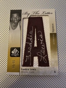 2011-12 SP Authentic by the letter Freddie Lewis 50/50 Patch/Auto ARIZONA STATE - Bild 1 von 2