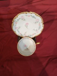 miniature tea cup and saucer antique - Picture 1 of 6