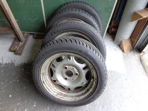 Smart 450 Stahl- Kompletträder mit Winterreifen - Bild 1 von 7