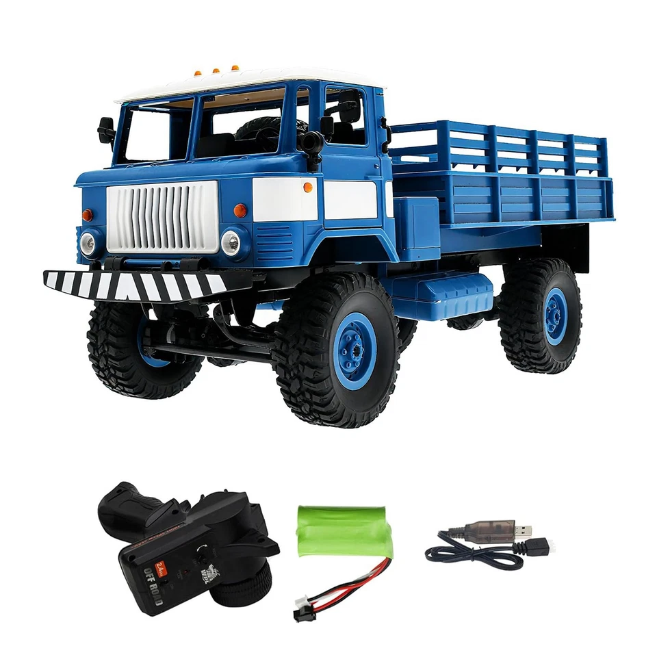  B24 RC Car RTR 1/16 2.4G 6WD Camion Militare Cingolato Fuoristrada con 9560 - Immagine 1 di 1