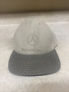 Vintage Mercedes-Benz Mütze Kappe Riemen hinten bestickt selten Hahnentritt Made N USA - Bild 1 von 5