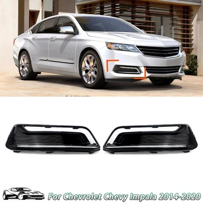 For 2014-2020 Chevrolet Chevy Impala Pair Fog Light Grille Trim Cover Bezels L+R Foto 1 de 4