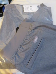 FIGS 2pc Set men's size Medium Graphite Grey Cairo Cargo Scrub pant+Leon Top NWT - Picture 1 of 11