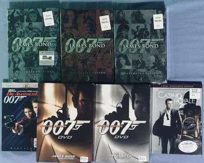 007 James Bond DVD Collection 5 Box Sets Plus Two 2 Disc Movies,47 Total Discs!  - Image 1 of 4