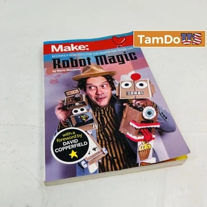 Make: Robot Magic by Mario Marchese Beginner Robotics Book w/ David Copperfield - Picture 1 of 4