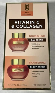 Crema nutritiva de día y noche con vitamina C y colágeno Skin Ceremony 2 x 1,69 oz - Imagen 1 de 3