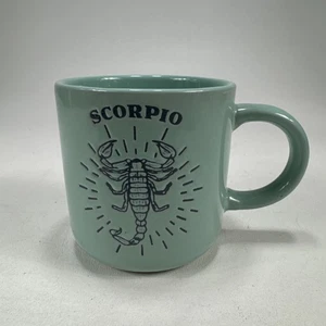 Wild Sage Scorpio Zodiac Mug Teal 14oz Ceramic Horoscope Coffee Cup - Picture 1 of 10