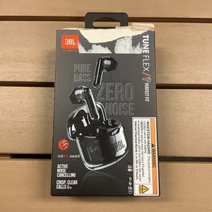 JBL Tune Flex True Wireless Bluetooth Noise Cancelling Earbuds - Ghost Black - Bild 1 von 2