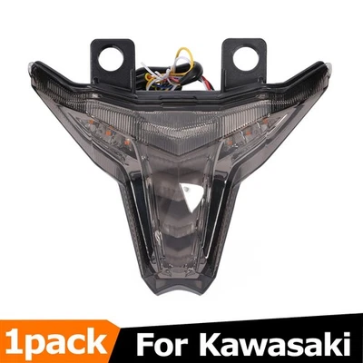 Señales de giro de luz trasera integradas LED para Kawasaki Ninja ZX4R ZX4RR ZX6R ZX10R Foto 1 de 4