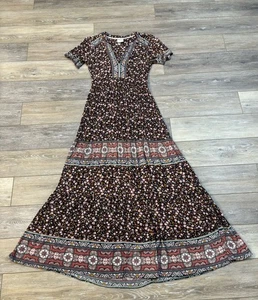 Knox Rose Maxikleid Gr. XS Blumen Boho Cottagecore Prairie Hippie Farm Country - Bild 1 von 7